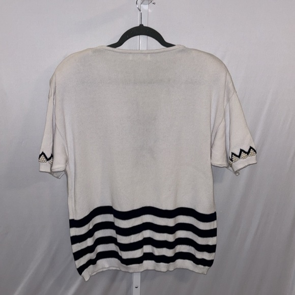 Leau Vive Vintage Nautical Sweater Large - Picture 5 of 10